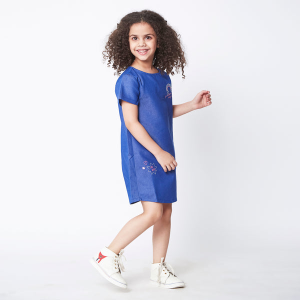 Chambray Rainbow Dress
