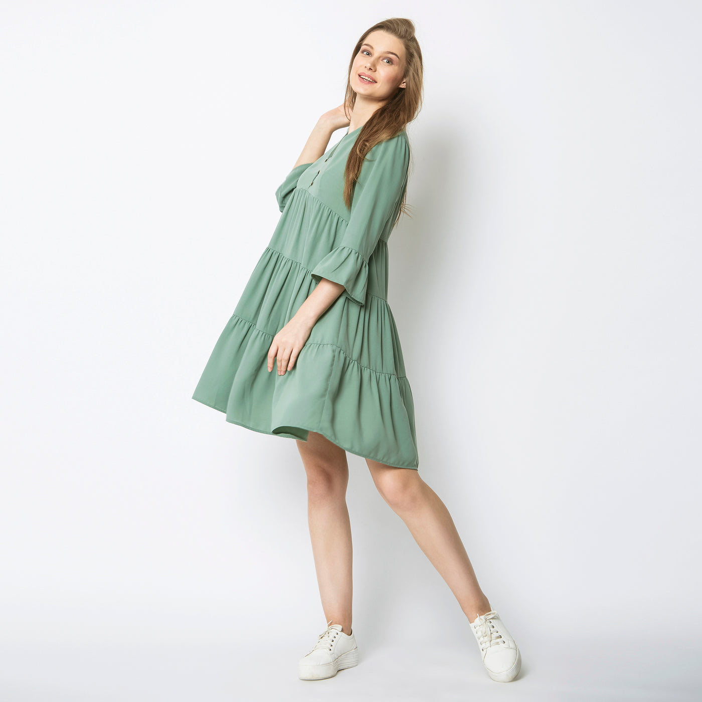 Twist & Twirl Boho Dress