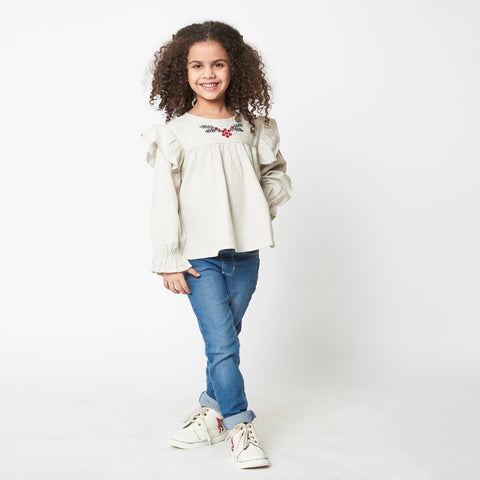 Maiden Mélange Embroidered Blouse