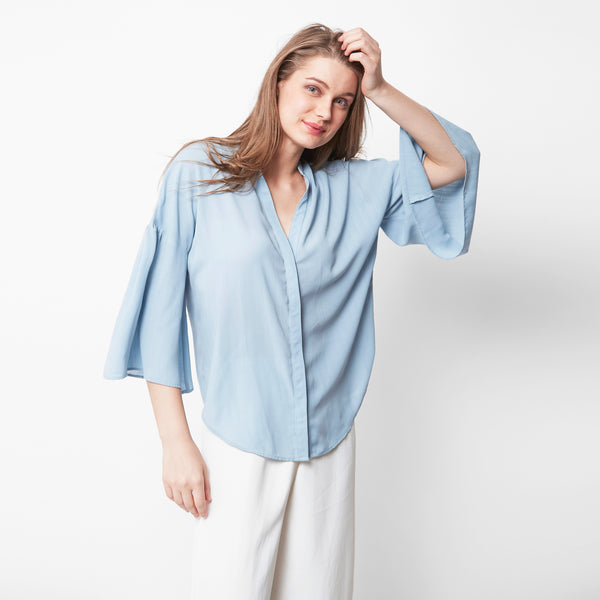 Hustle Hour Solid Blouse
