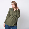 Cluster Olive Buttoned Shirt